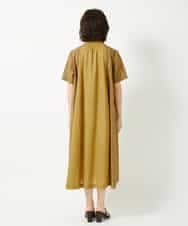 NHEHE61290 GIANNI LO GIUDICE(小さいサイズ)(メゾン ドゥ サンク) コットンストライプギンガムワンピース イエロー