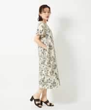 NHEHF91360 GIANNI LO GIUDICE(小さいサイズ)(メゾン ドゥ サンク) 淡彩フラワープリントワンピース ベージュ