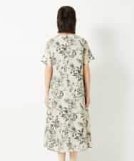 NHEHF91360 GIANNI LO GIUDICE(小さいサイズ)(メゾン ドゥ サンク) 淡彩フラワープリントワンピース ベージュ