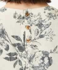 NHEHF91360 GIANNI LO GIUDICE(小さいサイズ)(メゾン ドゥ サンク) 淡彩フラワープリントワンピース ベージュ