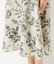NHEHF91360 GIANNI LO GIUDICE(小さいサイズ)(メゾン ドゥ サンク) 淡彩フラワープリントワンピース ベージュ