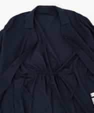 NHEJB10390 GIANNI LO GIUDICE(小さいサイズ)(メゾン ドゥ サンク) コットンローンピンタックロングブラウス ネイビー
