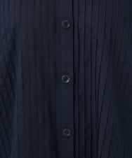 NHEJB10390 GIANNI LO GIUDICE(小さいサイズ)(メゾン ドゥ サンク) コットンローンピンタックロングブラウス ネイビー
