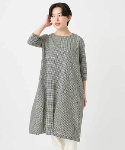 NHEJC90330 GIANNI LO GIUDICE(小さいサイズ) コットンリネンコクーンラインワンピース
