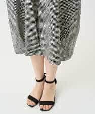 NHEJC90330 GIANNI LO GIUDICE(小さいサイズ)(メゾン ドゥ サンク) コットンリネンコクーンラインワンピース ギンガムチェック