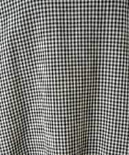 NHEJC90330 GIANNI LO GIUDICE(小さいサイズ)(メゾン ドゥ サンク) コットンリネンコクーンラインワンピース ギンガムチェック