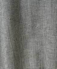 NHEJC90330 GIANNI LO GIUDICE(小さいサイズ)(メゾン ドゥ サンク) コットンリネンコクーンラインワンピース ギンガムチェック