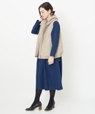 NHEJS14450 GIANNI LO GIUDICE(小さいサイズ)(メゾン ドゥ サンク) 二重織ガーゼデニムワンピース ネイビー