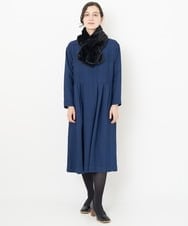 NHEJS14450 GIANNI LO GIUDICE(小さいサイズ)(メゾン ドゥ サンク) 二重織ガーゼデニムワンピース ネイビー