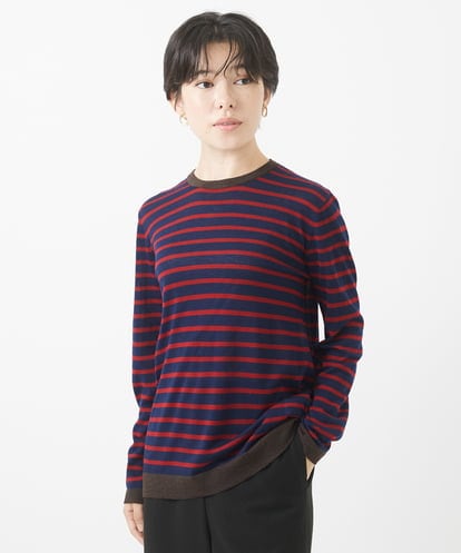 NHFAB12220 GIANNI LO GIUDICE(小さいサイズ) ボーダーニットプルオーバー