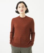 NHFAB21250 GIANNI LO GIUDICE(小さいサイズ)(メゾン ドゥ サンク) ウール混ラメニット オレンジ