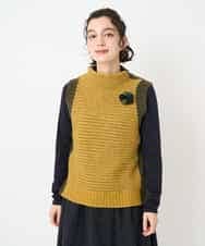 NHFAE35250 GIANNI LO GIUDICE(小さいサイズ)(メゾン ドゥ サンク) MEETニットベスト イエロー