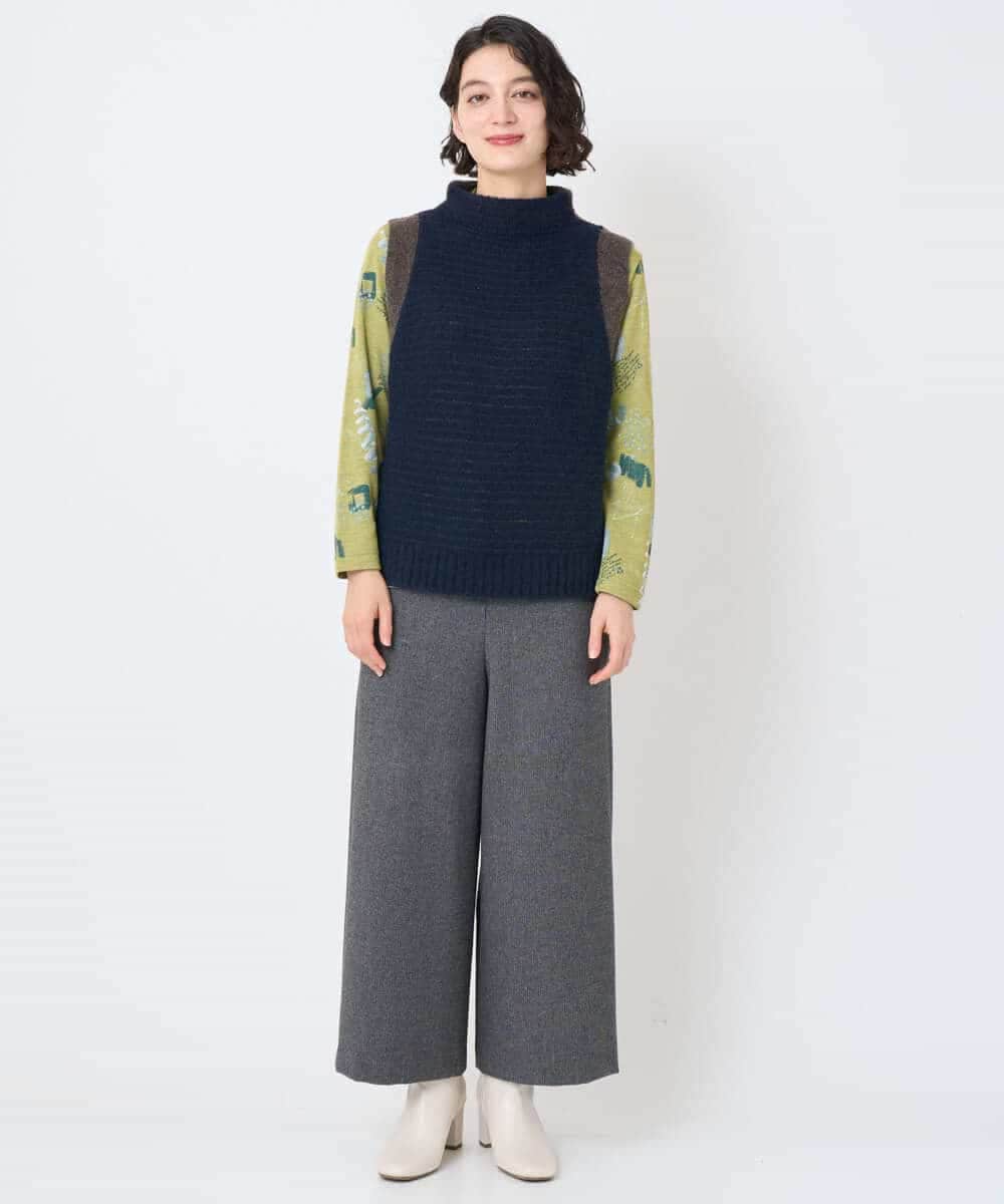 NHFAE35250 GIANNI LO GIUDICE(小さいサイズ)(メゾン ドゥ サンク) MEETニットベスト イエロー