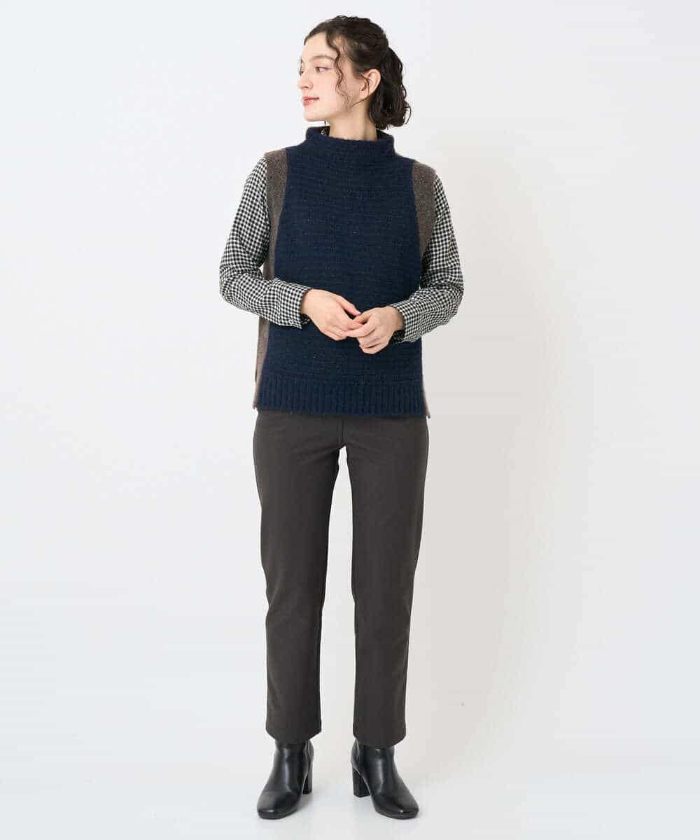 NHFAE35250 GIANNI LO GIUDICE(小さいサイズ)(メゾン ドゥ サンク) MEETニットベスト イエロー