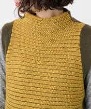 NHFAE35250 GIANNI LO GIUDICE(小さいサイズ)(メゾン ドゥ サンク) ＭＥＥＴニットベスト イエロー