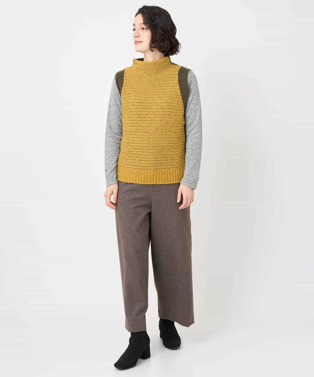 NHFAE35250 GIANNI LO GIUDICE(小さいサイズ)(メゾン ドゥ サンク) ＭＥＥＴニットベスト イエロー