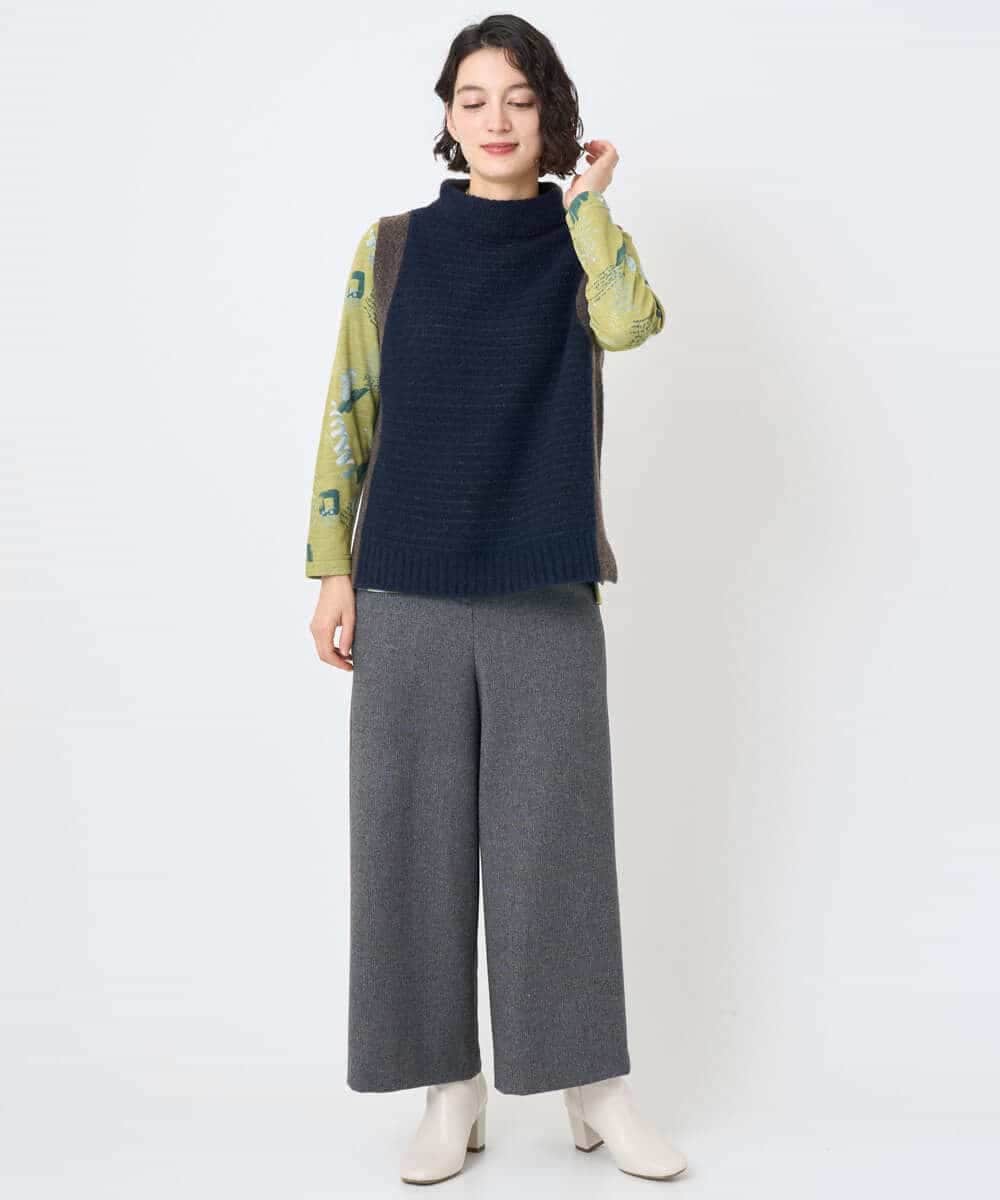 NHFAE35250 GIANNI LO GIUDICE(小さいサイズ)(メゾン ドゥ サンク) ＭＥＥＴニットベスト イエロー