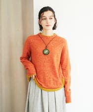 NHFAE36270 GIANNI LO GIUDICE(小さいサイズ)(メゾン ドゥ サンク) ＭＥＥＴニット ネイビー