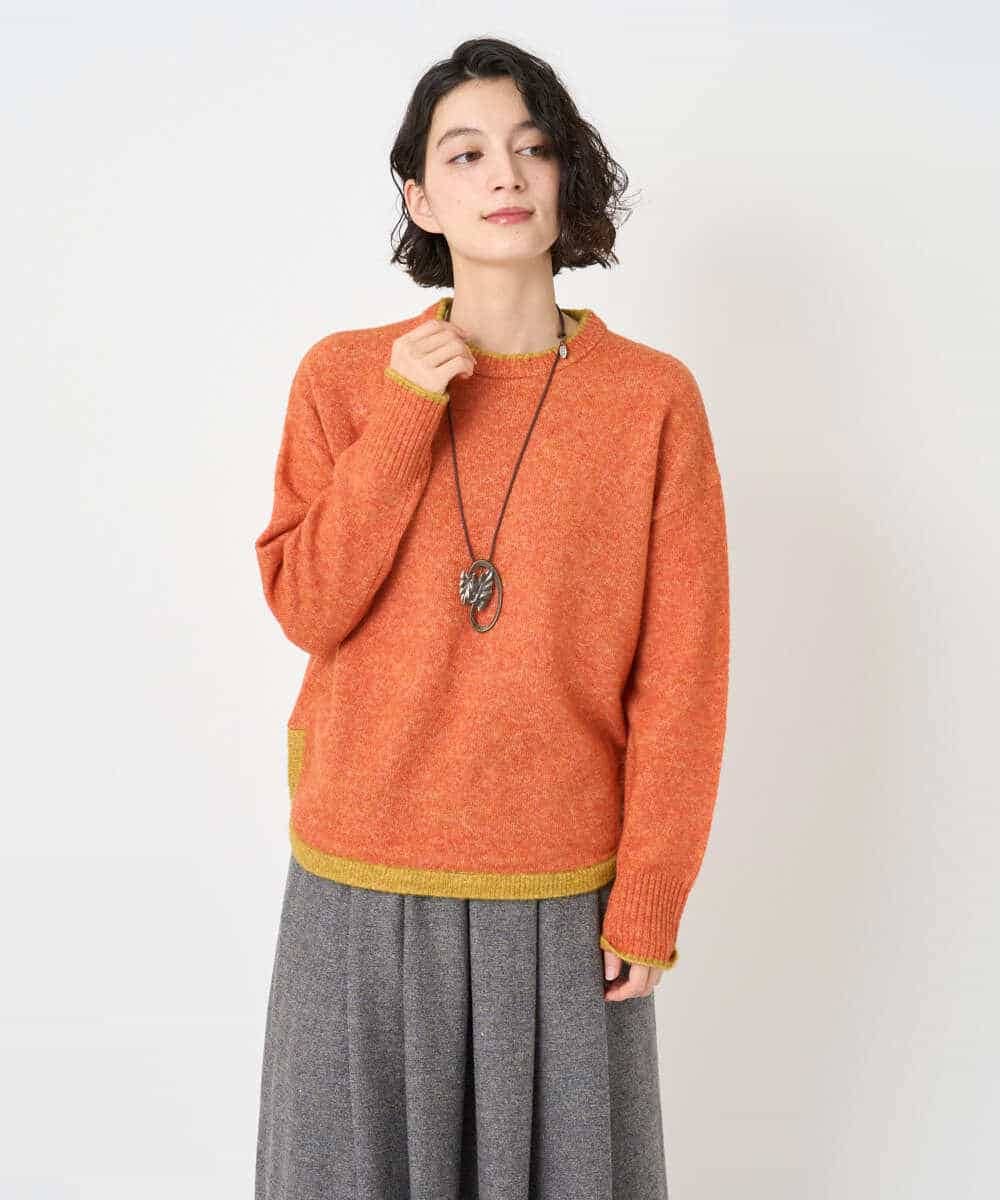 NHFAE36270 GIANNI LO GIUDICE(小さいサイズ)(メゾン ドゥ サンク) ＭＥＥＴニット ネイビー