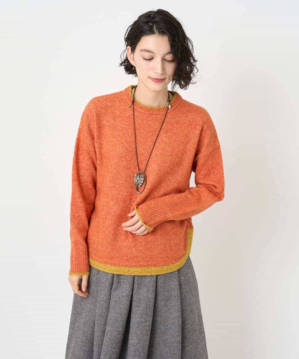 NHFAE36270 GIANNI LO GIUDICE(小さいサイズ)(メゾン ドゥ サンク) ＭＥＥＴニット ネイビー