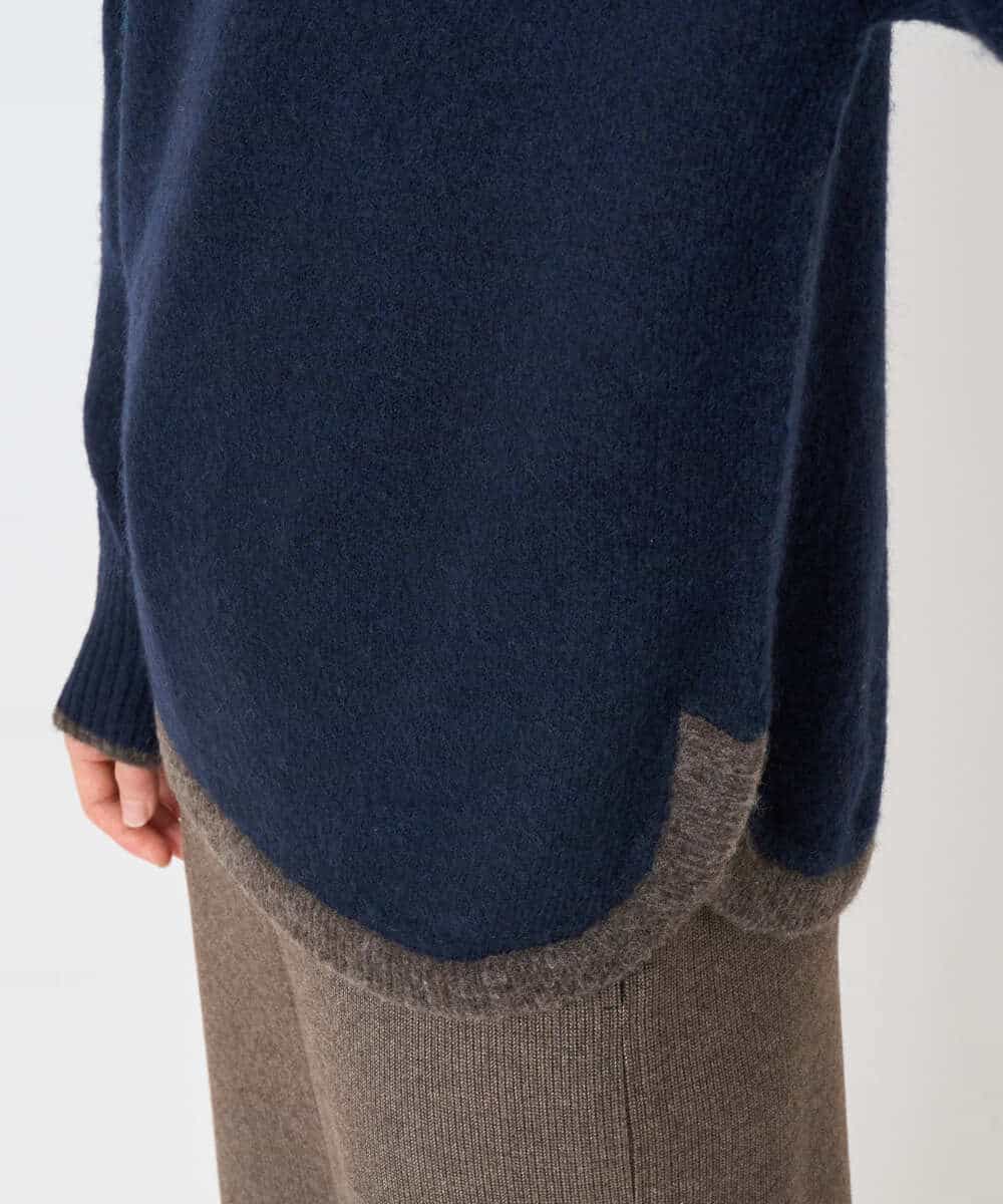 NHFAE36270 GIANNI LO GIUDICE(小さいサイズ)(メゾン ドゥ サンク) ＭＥＥＴニット ネイビー