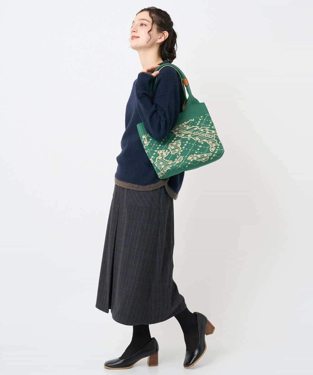 NHFAE36270 GIANNI LO GIUDICE(小さいサイズ)(メゾン ドゥ サンク) ＭＥＥＴニット ネイビー