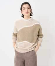 NHFAE40330 GIANNI LO GIUDICE(小さいサイズ)(メゾン ドゥ サンク) エキストラファインメリノウールニット ベージュ