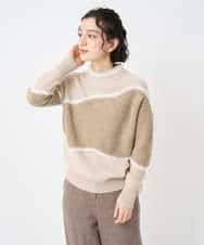 NHFAE40330 GIANNI LO GIUDICE(小さいサイズ)(メゾン ドゥ サンク) エキストラファインメリノウールニット ベージュ