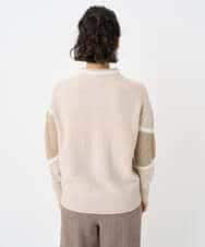 NHFAE40330 GIANNI LO GIUDICE(小さいサイズ)(メゾン ドゥ サンク) エキストラファインメリノウールニット ベージュ