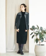 NHFAE41360 GIANNI LO GIUDICE(小さいサイズ)(メゾン ドゥ サンク) [セットアップ対応]エキストラファインメリノウールニットワンピース ベージュ