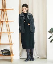 NHFAE41360 GIANNI LO GIUDICE(小さいサイズ)(メゾン ドゥ サンク) [セットアップ対応]エキストラファインメリノウールニットワンピース ベージュ