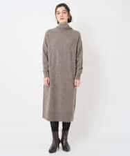 NHFAE41360 GIANNI LO GIUDICE(小さいサイズ)(メゾン ドゥ サンク) [セットアップ対応]エキストラファインメリノウールニットワンピース ベージュ