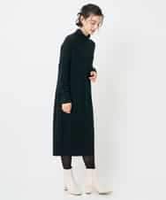 NHFAE41360 GIANNI LO GIUDICE(小さいサイズ)(メゾン ドゥ サンク) [セットアップ対応]エキストラファインメリノウールニットワンピース ベージュ