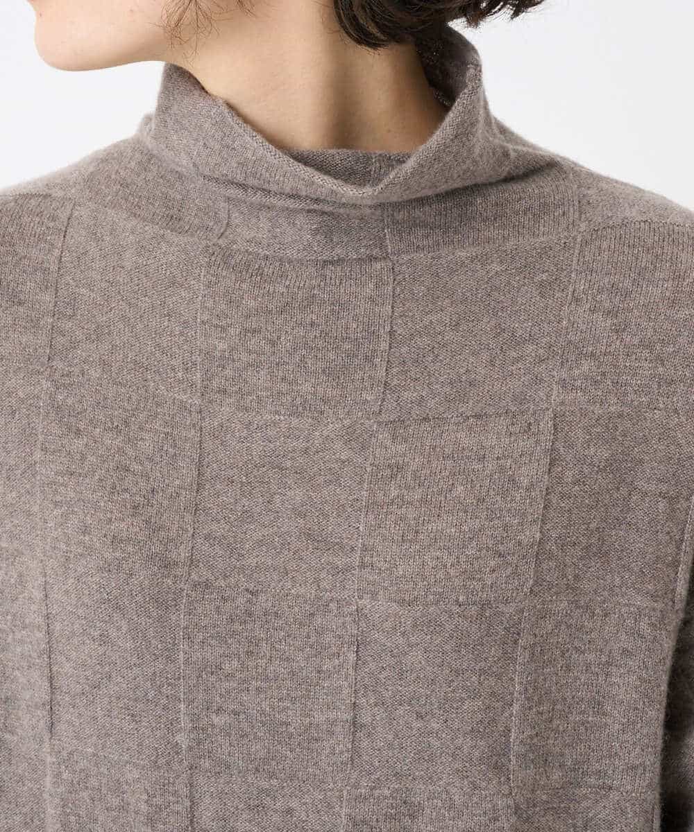 NHFAE41360 GIANNI LO GIUDICE(小さいサイズ)(メゾン ドゥ サンク) [セットアップ対応]エキストラファインメリノウールニットワンピース ベージュ