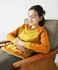 NHFAF13210 GIANNI LO GIUDICE(小さいサイズ)(メゾン ドゥ サンク) バイカラーポケットデザインニット ブルー系