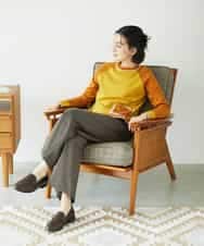 NHFAF13210 GIANNI LO GIUDICE(小さいサイズ)(メゾン ドゥ サンク) バイカラーポケットデザインニット ブルー系