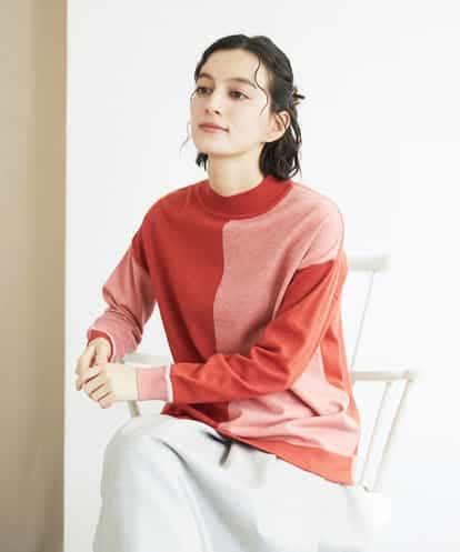 NHFAF14220 GIANNI LO GIUDICE(小さいサイズ) バイカラーニット