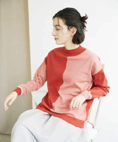 NHFAF14220 GIANNI LO GIUDICE(小さいサイズ) バイカラーニット