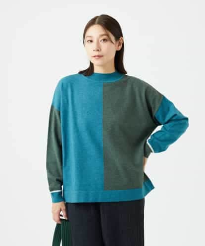 NHFAF14220 GIANNI LO GIUDICE(小さいサイズ) バイカラーニット