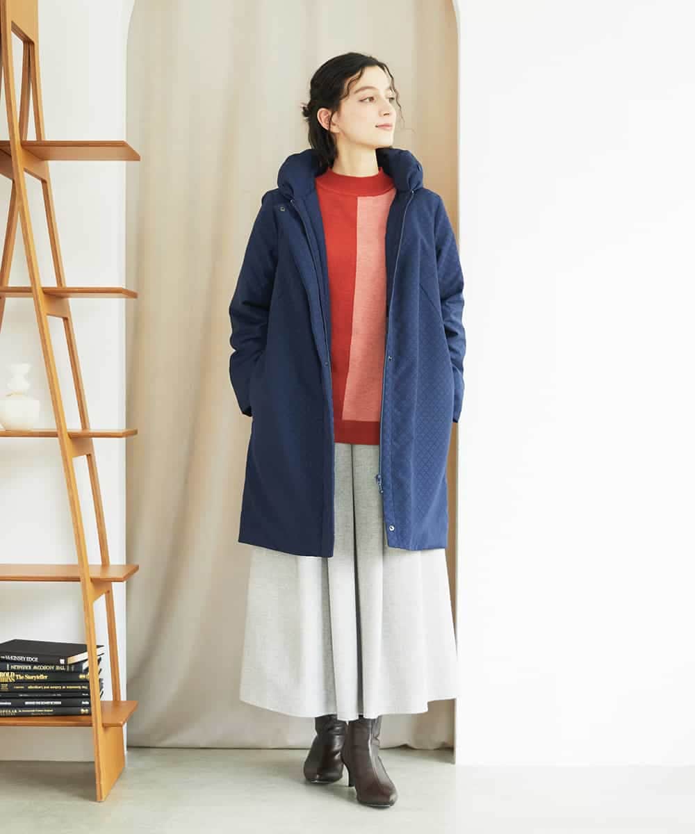 NHFAF14220 GIANNI LO GIUDICE(小さいサイズ)(メゾン ドゥ サンク) バイカラーニット ブルー