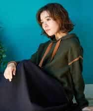 NHFAG21230 GIANNI LO GIUDICE(小さいサイズ)(メゾン ドゥ サンク) レーヨンナイロンストレッチプルオーバー ライトグレー