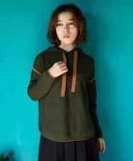 NHFAG21230 GIANNI LO GIUDICE(小さいサイズ)(メゾン ドゥ サンク) レーヨンナイロンストレッチプルオーバー ライトグレー