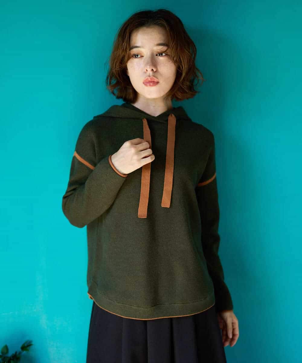 NHFAG21230 GIANNI LO GIUDICE(小さいサイズ)(メゾン ドゥ サンク) レーヨンナイロンストレッチプルオーバー ライトグレー