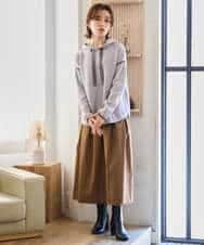 NHFAG21230 GIANNI LO GIUDICE(小さいサイズ)(メゾン ドゥ サンク) レーヨンナイロンストレッチプルオーバー ライトグレー