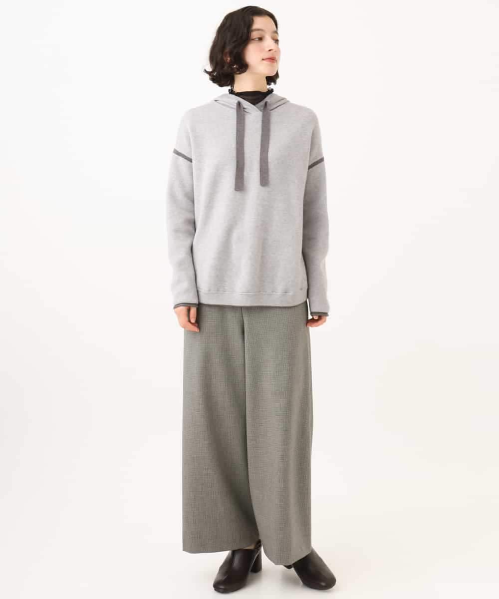 NHFAG21230 GIANNI LO GIUDICE(小さいサイズ)(メゾン ドゥ サンク) レーヨンナイロンストレッチプルオーバー ライトグレー