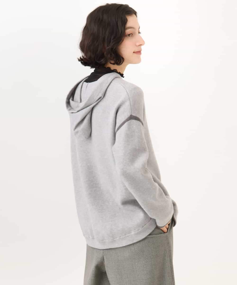 NHFAG21230 GIANNI LO GIUDICE(小さいサイズ)(メゾン ドゥ サンク) レーヨンナイロンストレッチプルオーバー ライトグレー