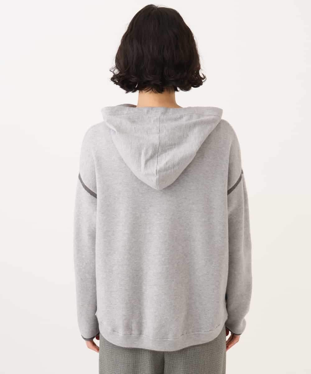 NHFAG21230 GIANNI LO GIUDICE(小さいサイズ)(メゾン ドゥ サンク) レーヨンナイロンストレッチプルオーバー ライトグレー