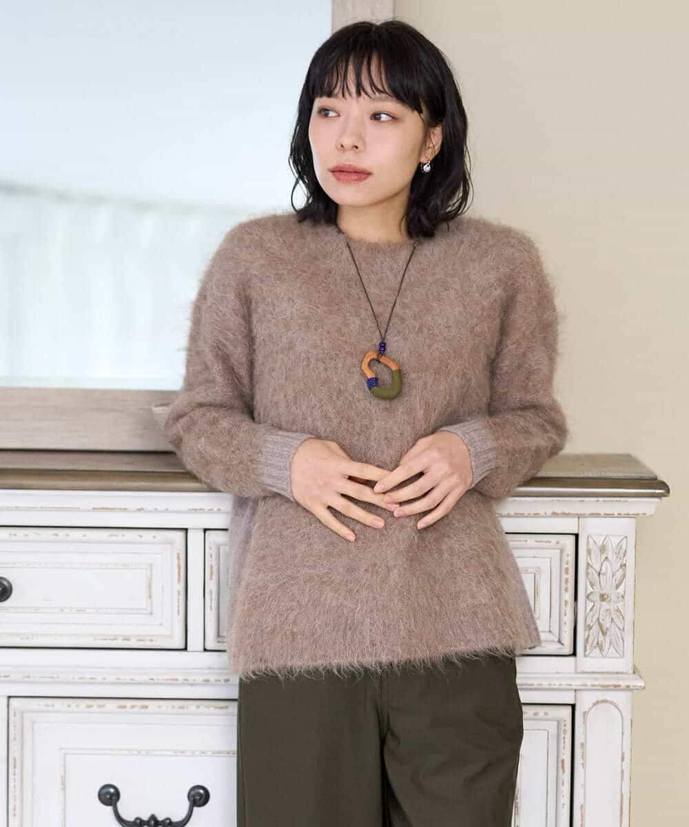 NHFAH36330 GIANNI LO GIUDICE(小さいサイズ) アルパカファーニット