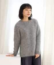 NHFAH36330 GIANNI LO GIUDICE(小さいサイズ)(メゾン ドゥ サンク) アルパカファーニット グレー