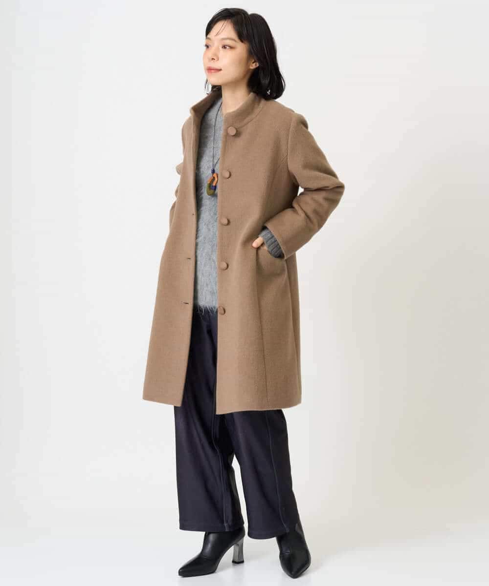 NHFAH36330 GIANNI LO GIUDICE(小さいサイズ)(メゾン ドゥ サンク) アルパカファーニット グレー